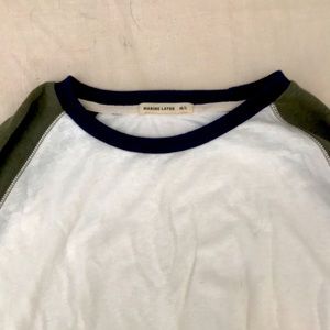 3/4 sleeve Medium / Large jersey style shirt by Marine Layer